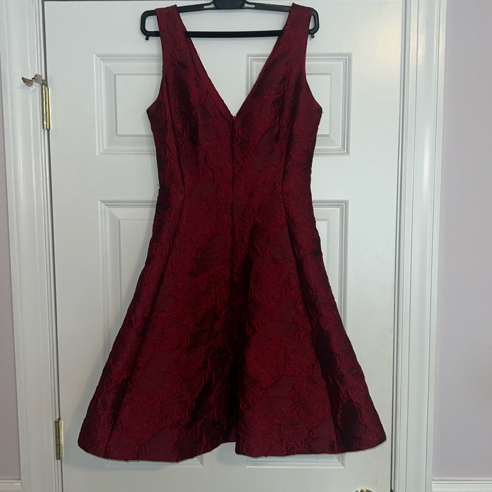 Betsey Johnson Red Flower Patterned Dress